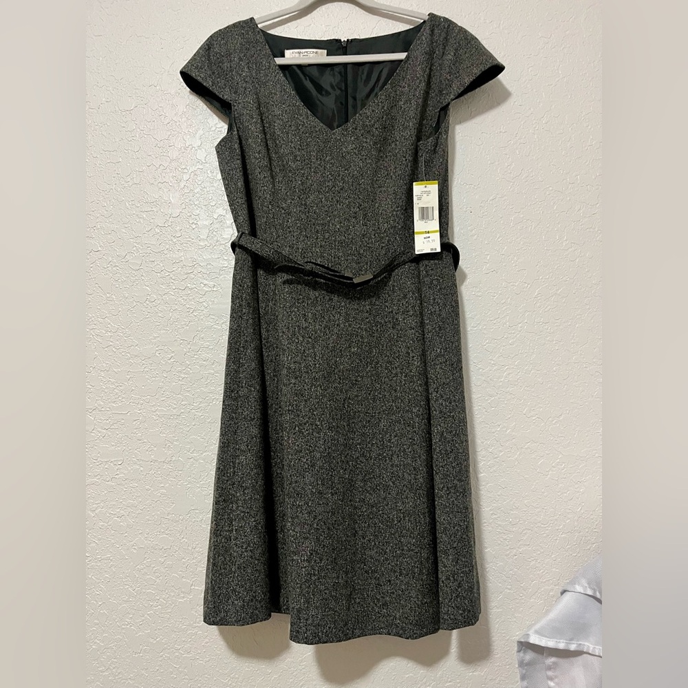 Evan Picone Charcoal Dress